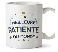 Mugffins Tasses pour PATIENTE - En Français - Cadeau original pour PATIENTE femme - Meilleur du Monde - 11 oz / 330 ml