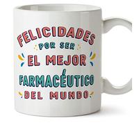 Mugffins Tasses pour PHARMACIEN - En Espagnol - Cadeau original pour PHARMACIEN homme - Felicidades por ser el mejor - 11 oz / 330 ml