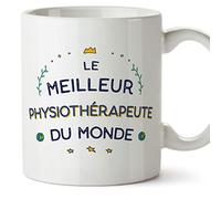 Mugffins Tasses pour PHYSIOTHÉRAPEUTE - En Français - Cadeau original pour PHYSIOTHÉRAPEUTE homme - Meilleur du Monde - 11 oz / 330 ml