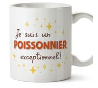 Mugffins Tasses pour POISSONNIER - En Français - Cadeau original homme - Je suis exceptionnel! - 11 oz / 330 ml