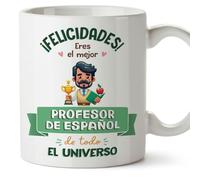 Mugffins Tasses pour PROF D'ESPAGNOL - En Espagnol - Cadeau original homme - Mejor Universo Trofeo - 11 oz / 330 ml