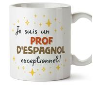 Mugffins Tasses pour PROF D'ESPAGNOL - En Français - Cadeau original homme - Je suis exceptionnel! - 11 oz / 330 ml