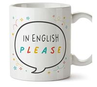 Mugffins Tasses pour PROFESSEUR D'ANGLAIS - En Anglais - Cadeau original - In english please - 11 oz / 330 ml
