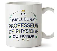 Mugffins Tasses pour PROFESSEUR DE PHYSIQUE - En Français - Cadeau original pour PROFESSEUR DE PHYSIQUE femme - Meilleur du Monde - 11 oz / 330 ml