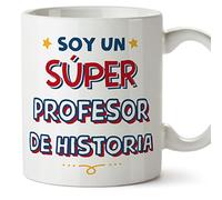 Mugffins Tasses pour PROFESSEUR D'HISTOIRE - En Espagnol - Cadeau original homme - Soy Súper - 11 oz / 330 ml