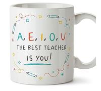 Mugffins Tasses pour PROFESSEUR - En Anglais - Cadeau original - Best teacher are you - 11 oz / 330 ml