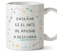 Mugffins Tasses pour PROFESSEUR - En Espagnol - Cadeau original - Enseñar arte de descubrir - 11 oz / 330 ml