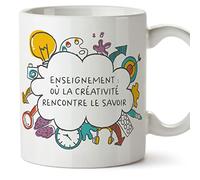 Mugffins Tasses pour PROFESSEUR - En Français - Cadeau original - Créativité rencontre le savoir - 11 oz / 330 ml