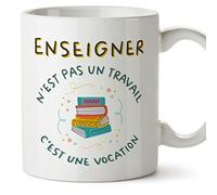 Mugffins Tasses pour PROFESSEUR - En Français - Cadeau original - Pas un travail une vocation - 11 oz / 330 ml