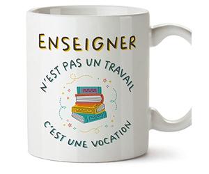 Mugffins Tasses pour PROFESSEUR - En Français - Cadeau original - Pas un travail une vocation - 11 oz / 330 ml