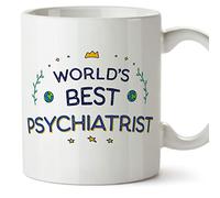 Mugffins Tasses pour PSYCHIATRE - En Anglais - Cadeau original pour PSYCHIATRE - World's Best - 11 oz / 330 ml