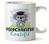 Mugffins Tasses pour PSYCHIATRE - En Français - Cadeau original homme - Koalifié/Koalifiée - 11 oz / 330 ml