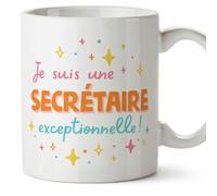 Mugffins Tasses pour SECRÉTAIRE - En Français - Cadeau original femme - Je suis exceptionnel! - 11 oz / 330 ml