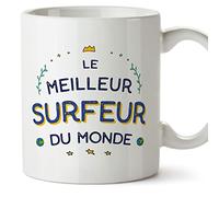 Mugffins Tasses pour SURFEUR - En Français - Cadeau original pour SURFEUR homme - Meilleur du Monde - 11 oz / 330 ml
