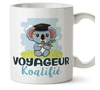 Mugffins Tasses pour VOYAGEUR - En Français - Cadeau original homme - Koalifié/Koalifiée - 11 oz / 330 ml
