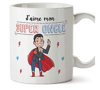 Mugffins Tonton Mug/Tasse - J'aime Mon Super Oncle - Tasse Originale/Cadeau Anniversaire/Future Tonton. Céramique 350 ML