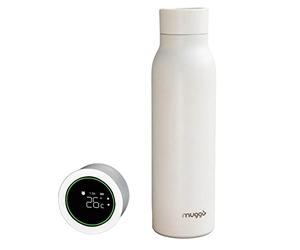 Muggo Botte, Bouteille isotherme 600 ml, Thermos chaud froid, Indicateur temperature, Bouteille indicateur temps, Termos a café/thé, Bouteille réutilisable, Ecologie reutilisableécologique