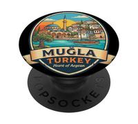 Mugla Turquie Cadeau Souvenir de Voyage PopSockets PopGrip Adhésif