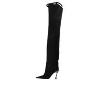 Mugler Bottes noires Nero Neri e Grigi 37