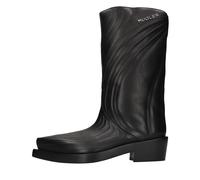 Mugler Bottes noires Nero Neri e Grigi 37