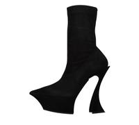 Mugler Bottes noires Nero Neri e Grigi 40