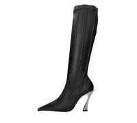 Mugler Bottes noires Nero Neri e Grigi 40