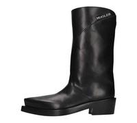Mugler - Bottes Texanes en Cuir - Femme - Chaussures - Noir - Taille: 37 EU