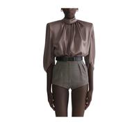 Mugler - Cascade Tunic - Femme - Blouses et Chemises - Beige - Taille: 40 FR