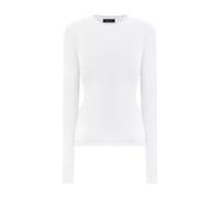 Mugler, Femme, Tops, Blanc, Taille: 40 FR Knit Top