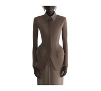 Mugler - Giacca Camicia - Femme - Vestes - Brun - Taille: 40 FR