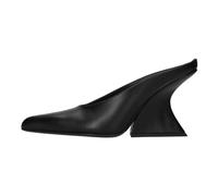 Mugler - Mules en cuir - Femme - Chaussures - Noir - Taille: 35 EU