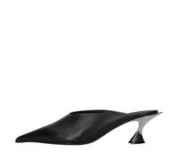 Mugler - Mules Kitten en Cuir - Femme - Chaussures - Noir - Taille: 39 1/2 EU