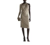 Mugler - Robe Midi Asymétrique en Jersey à Une Épaule - Femme - Robes - Beige - Taille: 34 FR