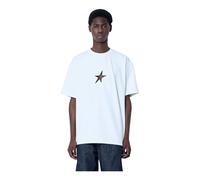 Mugler - T-shirt col rond avec logo découpé - Homme - Tops - Blanc - Taille: M