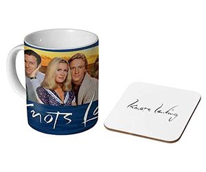 mugmart Knots Landing Ensemble tasse à café et sous-verre en céramique