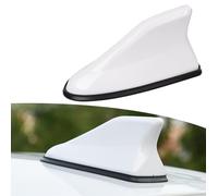 MUGONGWEI Antenne Requin Voiture pour Seat Ibiza 6J 6L 6P KJ Antenne Toit Réception Booster Imperméable Modification Accessoire Voiture,White