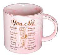 Mugpie Cadeau religieux de remise de diplôme pour femme, fille, sœur, bestie - Jolie tasse de classe de 2026 - Cadeau fantaisie pour senior, anniversaire, Noël, pour maître d'université, doctorat 2026
