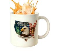 Mugs À Café À Thème Patriotique | 250ème Tasse Commémorative,Mugs en Céramique Cool pour Hommes 1776-2026 - pour les Amateurs d'Histoire, les Hommes, les Femmes, les Amis, la Famille, le Père et la Mè
