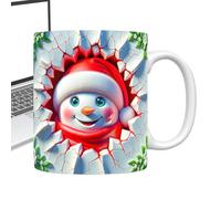 Mugs à Café de Noël,Mugs De Noël En Céramique 3D - Vaisselle Boisson Design 3D avec Anse pour Chocolat Thé Cadeau Fêtes