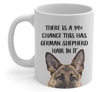 Mugs Berger Allemand Zibeline Rouge, Il Y A Des Poils D'Animaux Dedans 330Ml Tasses Céramique Porcelaine Tasse Pour Homme Eau Famille