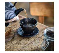 Mugs, bols et tisanières - Nature & Découvertes : Tasse Okazaki avec soucoupe - Noir