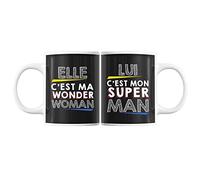 Mugs couple Superman -Wonderwoman | Tasses Duo Amour