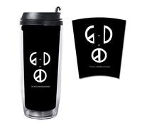 Mugs de Voyage Tasse à Café Réutilisable Gobelet de Café avec Couverle Double-Paroi Tasse à Boire Sports de Plein air Coupe G-DRAGON AEYANG DAESUNG