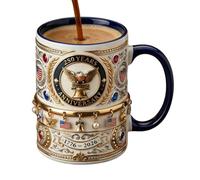 Mugs Drôles - 330ml Souvenir Américain Du 250e Anniversaire - Tasse Avec Drapeau Américain 1776-2026,pour Fêtes, Bureau, École, Table, Décoration, Eau, Lait, Usage Quotidien , Ces Mugs En Céra