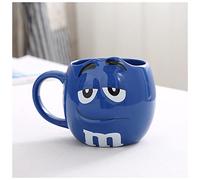 Mugs Et Tasses À Café 60 0ML M & M Tasse de café en céramique mignon mignon Kawaii Petit déjeuner Thé de thé Tasse de lait et tasses avec cuillère grande capacité expression d'expression Tasse À Café