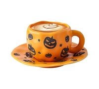 Mugs Halloween pour | Tasse Céramique Familiale 32cl | Contenant Café Chaud pour Études Cadeau Professeurs Collectionneurs | Bureau Hôtel Restaurant Salle à Manger Fêtes Automnales