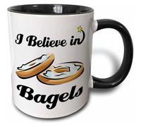 Mugs Humoristique Tasses À Café 330Ml, Je Crois Aux Bagels Tasse En Céramique Café Amusants Pour Anniversaire Femme Maman