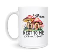 Mugs J'Aimerais Que Tu Vives À Côté De Moi 330Ml Tasses Drôle Céramique Tasse Pour Homme Eau Chocolat Chaud