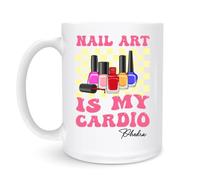 Mugs Le Nail Art Est Mon Cardio 330Ml Tasses Drôle Durable Mug Pour Eau Lait Collègue