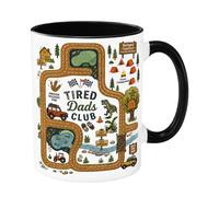 Mugs Papa Gobelet fantaisie avec motif de carte routière 330 ml